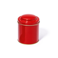 Puszka `Plain Czerwona` okrągła 50g